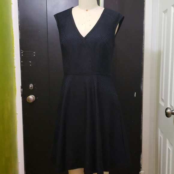 Trina Turk Dresses & Skirts - Trina Turk Corina Black/Navy Fit and Flare Dress